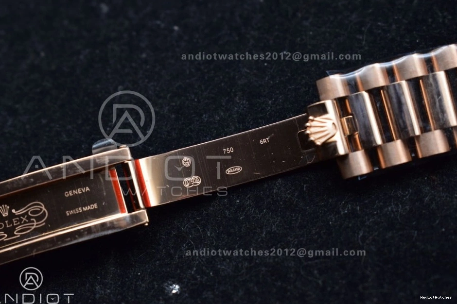 President SmoothTexture Edition Bracelet 904L DayDate Diamond Dial vr3255 678 (Gain Best Steel QF Weight) on Brown 36 V5 RG 0312